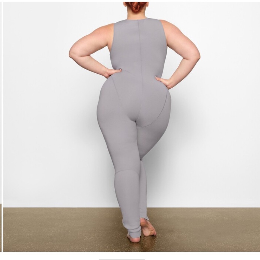 NWT Skims Scuba one piece Sport full length gray XL - Picture 6 of 14